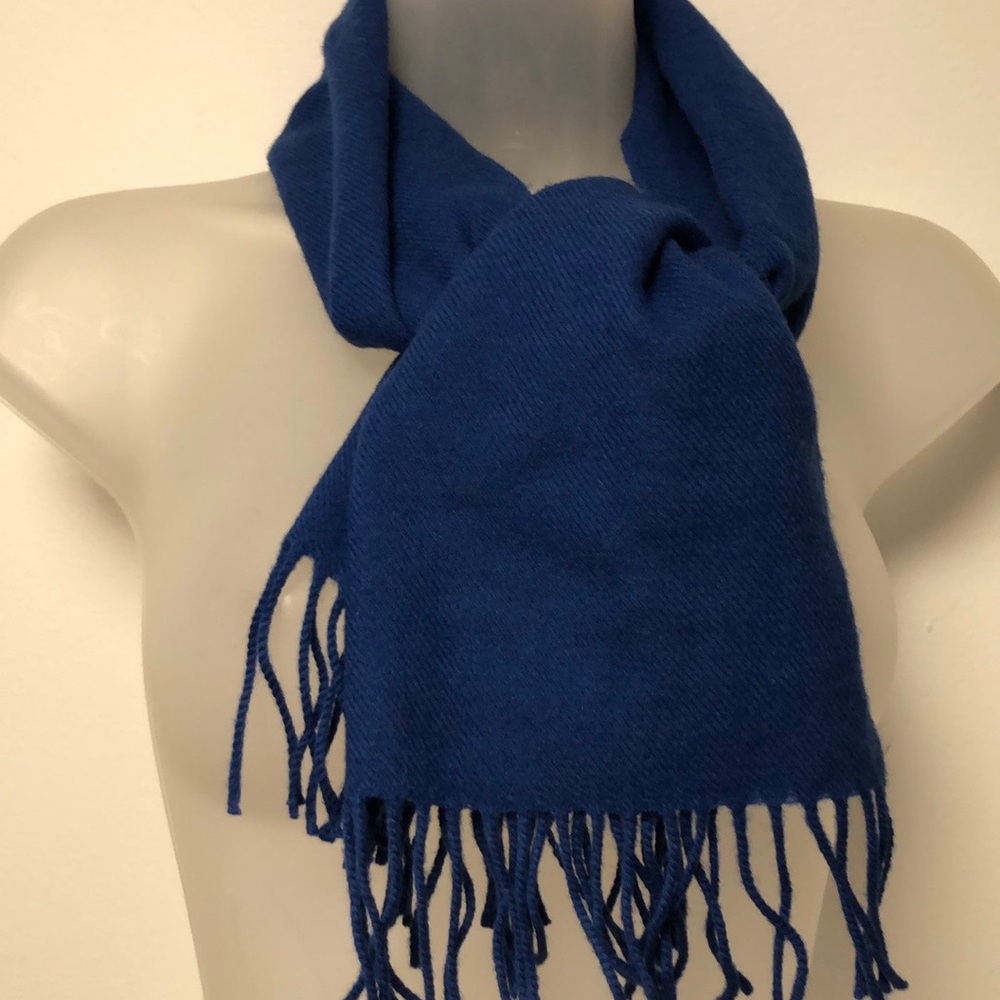 Cold Weather Fringed Scarf 100% Lambswool Made in USA by Handcraft